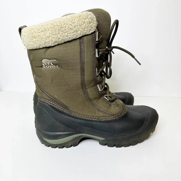 SOREL Cumberland Womens Size 7 Thinsulate Army‎ Olive Green Snow Winter Boot - Picture 5 of 5